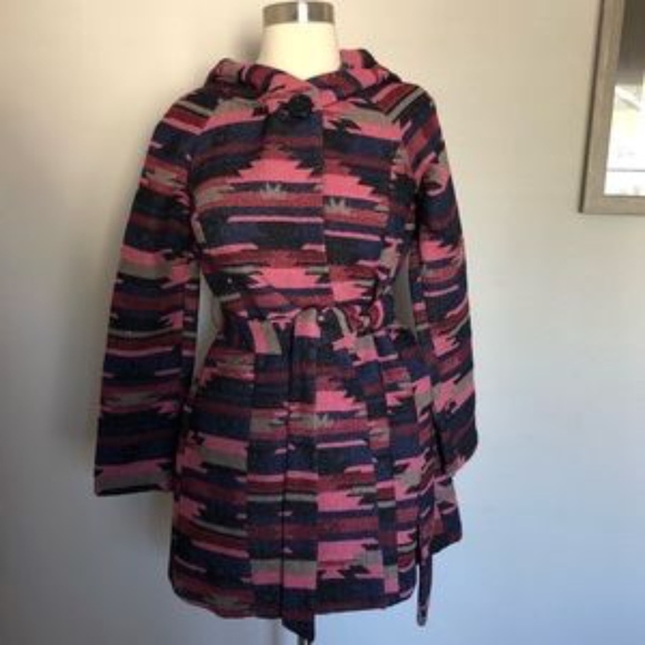 Anthropologie Tabitha Leona Aztec Wrap Coat - Picture 3 of 6